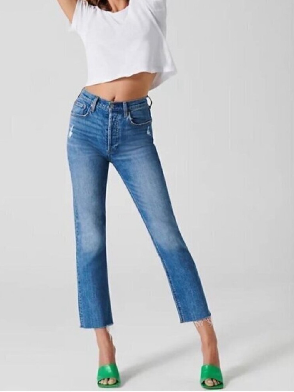 Aritzia Denim Forum The Arlo High Rise Straight Jean size 28
